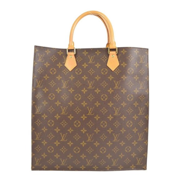 Louis Vuitton Sac Plat Hand Tote Bag Monogram - Picture 1 of 9
